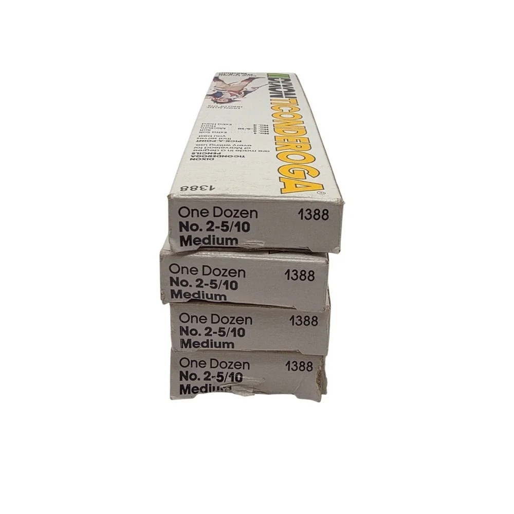 Vintage Dixon Ticonderoga Pencils 1388 Medium Lot Of 47 New